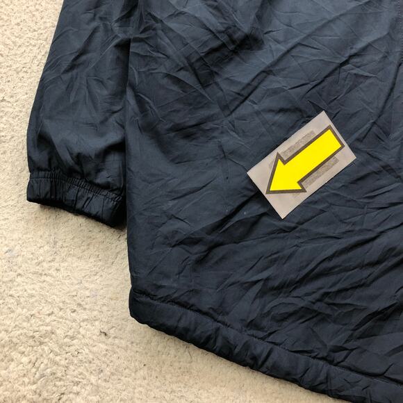 Syracuse Champion Sherpa Lined Stadium Jacket Mens Medium Navy Sideline Coat - Picture 7 of 9